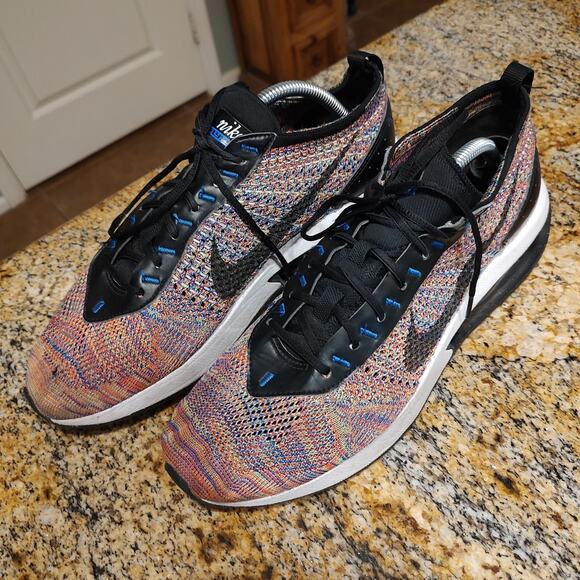 Nike Air Max Flyknit Racer Multicolor Black Racer Blue Men\'s Sz 10 FD2765-900 main image 13